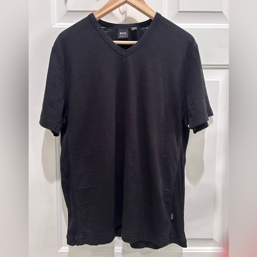 Boss Classic Black V-Neck Tee